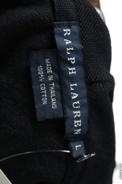 Ralph Lauren Blue Label Unisex Full-Zip Hoodie Dark Blue Cotton Size L