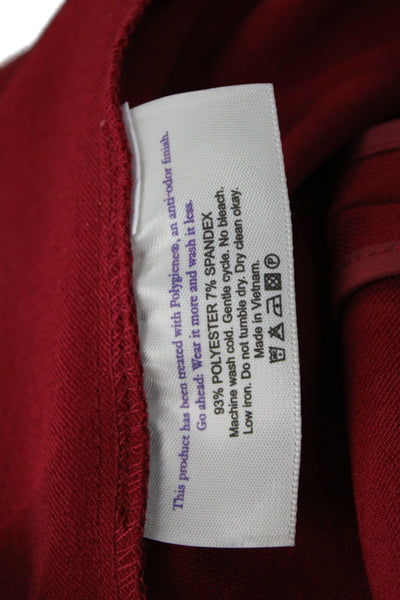 M.M. Lafleur Womens Sheath Dress Red V Neck Sleeveless Size 12