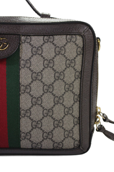 Gucci Women's Monogram Ophidia Zip Around Camera Shoulder Handbag