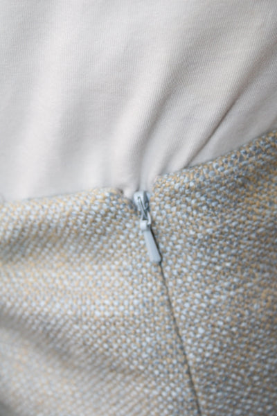 Etcetera Women Gray Straight Pencil Knee Length Skirt Size 12