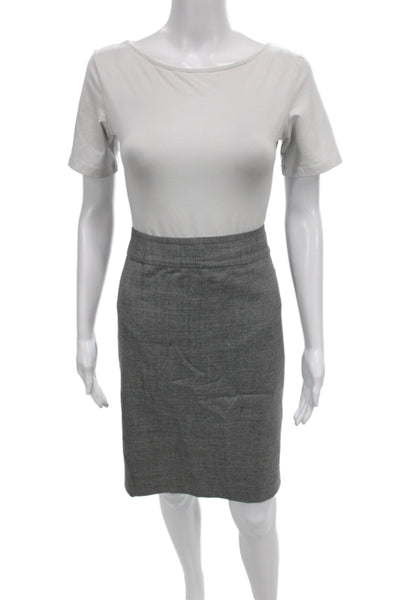 J Crew Women Straight Pencil Skirt Gray Size 12