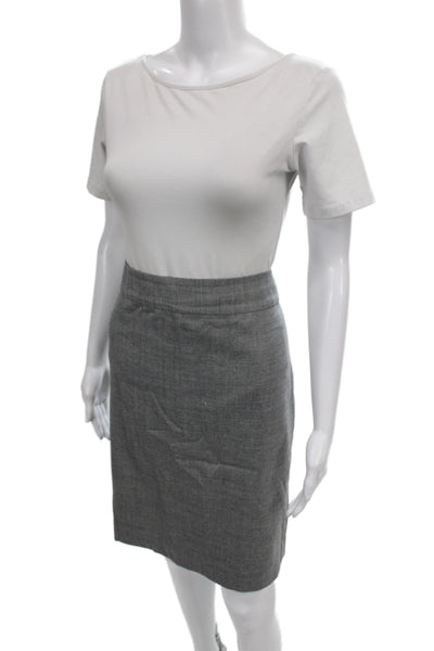 J Crew Women Straight Pencil Skirt Gray Size 12