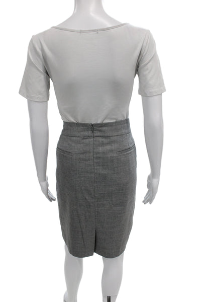 J Crew Women Straight Pencil Skirt Gray Size 12