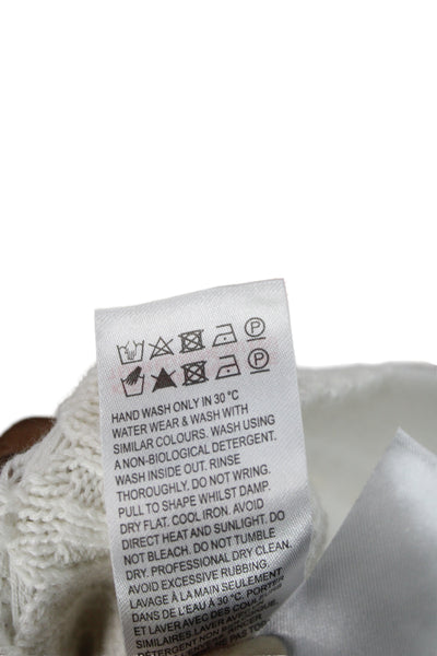 WISPR Unisex White Pullover Crew Neck Cotton Nylon Silk Size XS