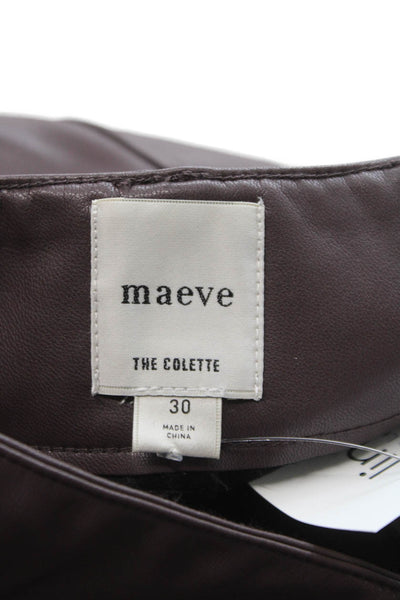 Maeve Anthropologie Unisex Cropped Brown Pants Size 30