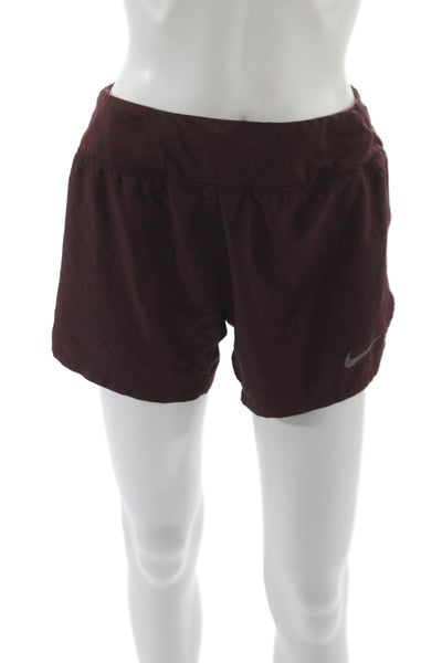 Nike Unisex Brown Sports Shorts Drawstring 100% Polyester Size S