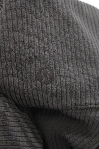 Nike Womens Striped Brown Sweatpants 67% Recycled Polyester Size 8