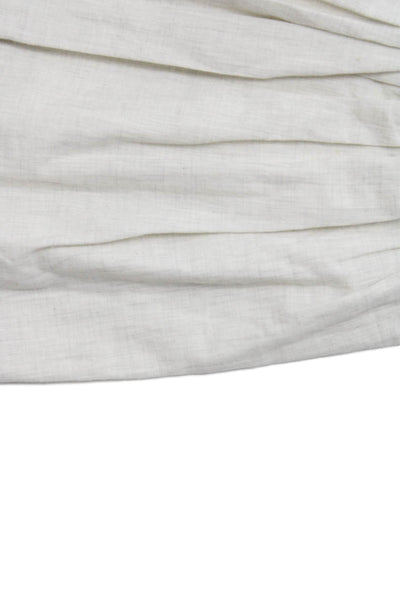 Bonpoint Girls Button Back Cap Sleeve Crew Neck Dress Gray Cotton Size 6M