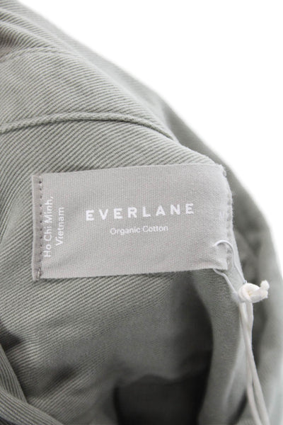 Everlane Mens Gray Tencel Long Sleeve Point Collar Button-Up Size M