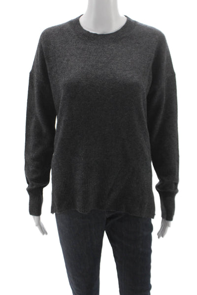philosophy Unisex Pullover Cashmere Sweater Gray Crew Neck Long Sleeve Size M