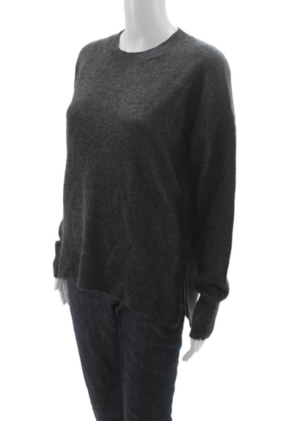 philosophy Unisex Pullover Cashmere Sweater Gray Crew Neck Long Sleeve Size M