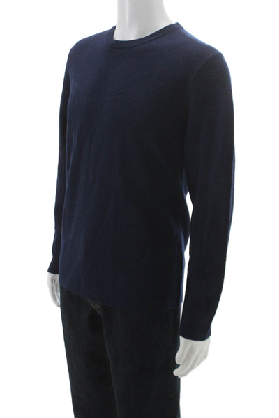 The Men's Store at Bloomingdale's Mens Pullover Sweater Blue Merino Size M