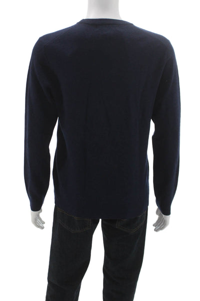 The Men's Store at Bloomingdale's Mens Pullover Sweater Blue Merino Size M
