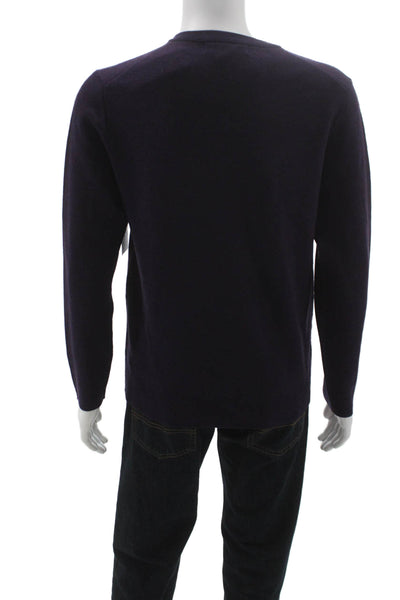 The Men's Store at Bloomingdale's Mens Pullover V-Neck Merino Purple Size M