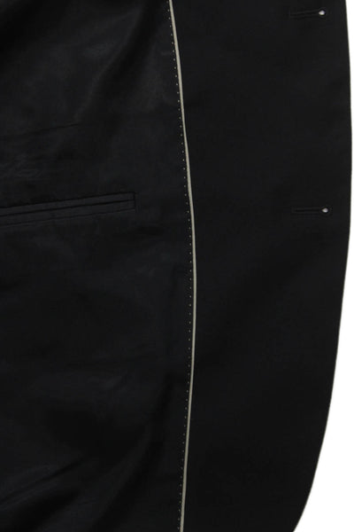 Joseph & Feiss Mens Black Suit Jacket 100% Acetate Big Tall Size 52