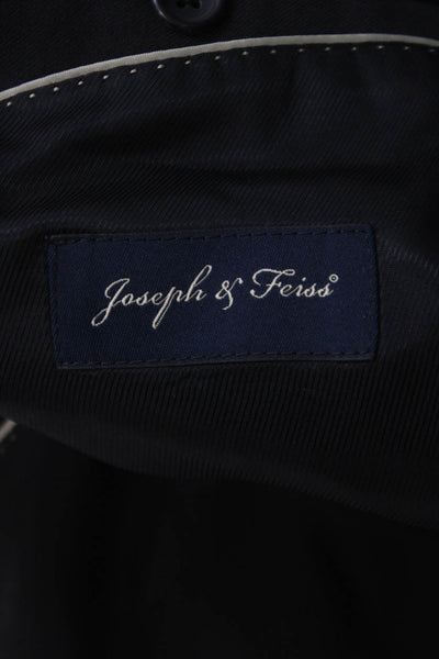 Joseph & Feiss Mens Black Suit Jacket 100% Acetate Big Tall Size 52