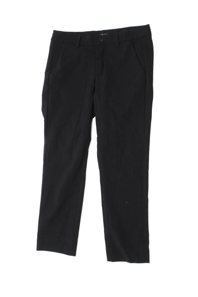 Il Gufo Girls Flat Front Straight Leg Dress Pants Solid Black Size 12A