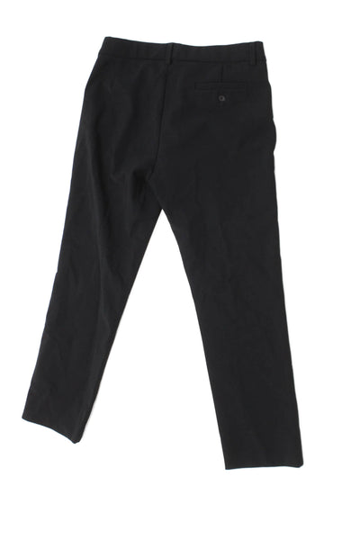 Il Gufo Girls Flat Front Straight Leg Dress Pants Solid Black Size 12A