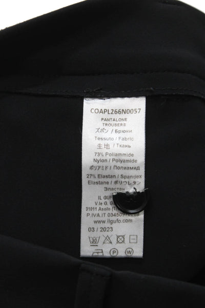 Il Gufo Girls Flat Front Straight Leg Dress Pants Solid Black Size 12A