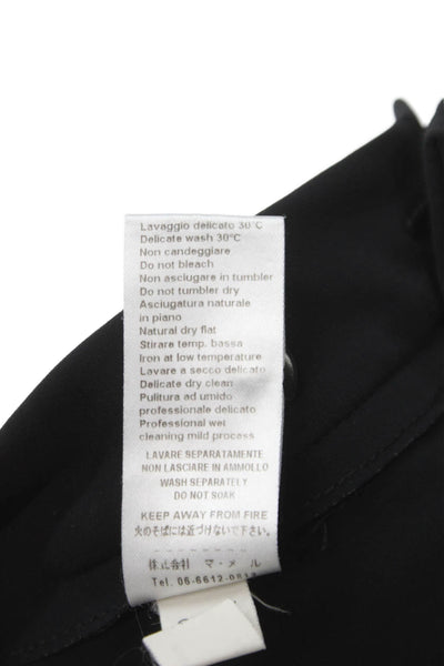 Il Gufo Girls Flat Front Straight Leg Dress Pants Solid Black Size 12A