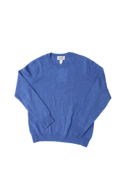 Autumn Cashmere Girls Cashmere Crew Neck Sweater Top Blue Size 12