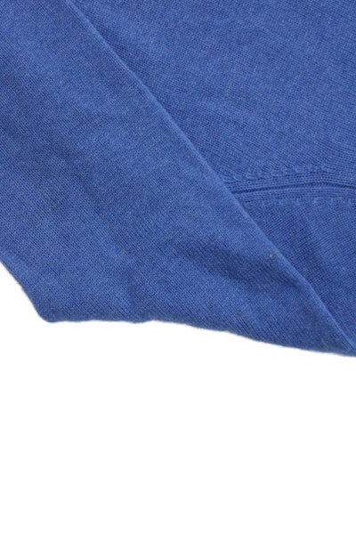Autumn Cashmere Girls Cashmere Crew Neck Sweater Top Blue Size 12