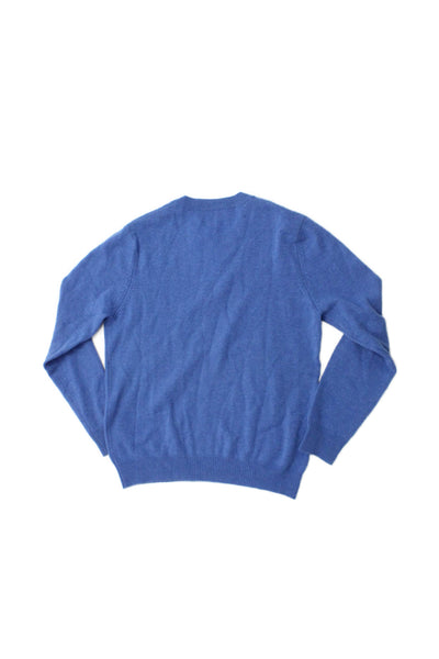 Autumn Cashmere Girls Cashmere Crew Neck Sweater Top Blue Size 12