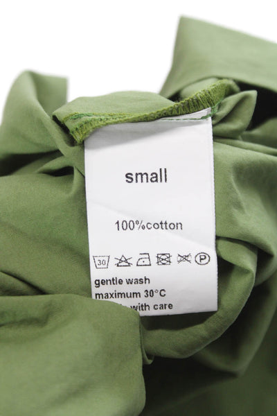 philosophy Womens Basic Tank Army Green 100% Cotton Round Neck Size S