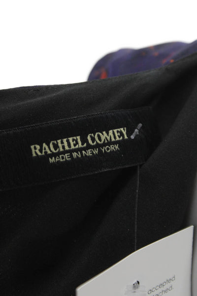 Rachel Comey Women Maxi Dress Dark Blue Floral Long Sleeve Polyester Size 4