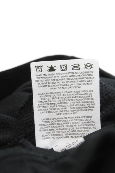 Nike Mens Jogger Sweatpants Black Polyester Drawstring Size L