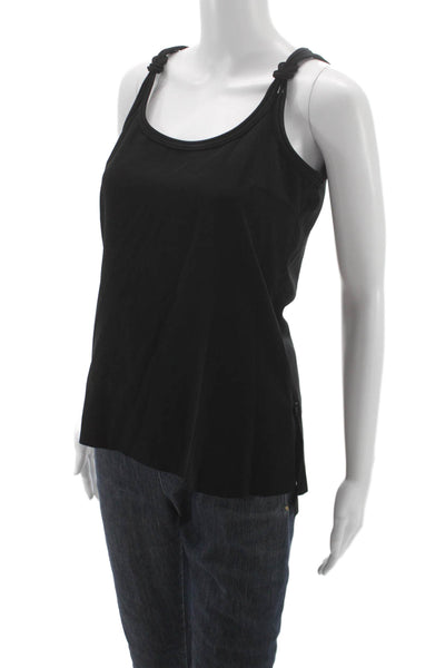 Akris Punto Women Black Camisole Sleeveless Round Neck Size 2