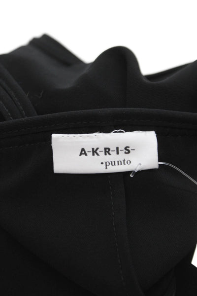 Akris Punto Women Black Camisole Sleeveless Round Neck Size 2