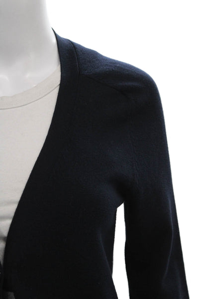 Vince Women Blouse V Neck Long Sleeve Solid Size XS