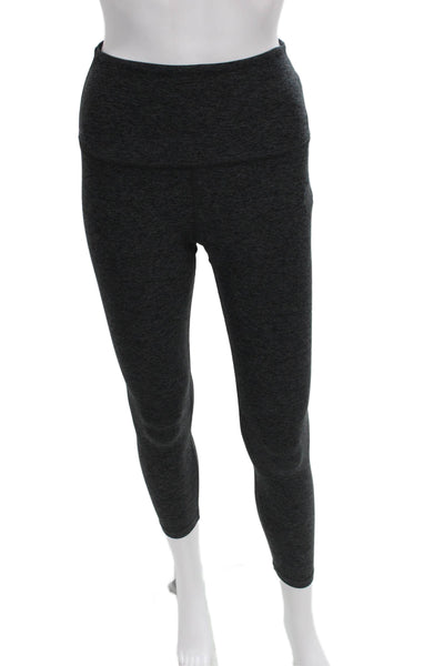 Beyond Yoga Women Ankle Cropped Dark Gray Leggings Size L