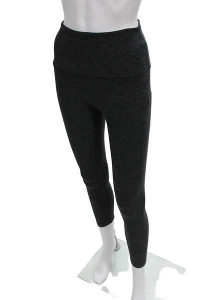 Beyond Yoga Women Ankle Cropped Dark Gray Leggings Size L