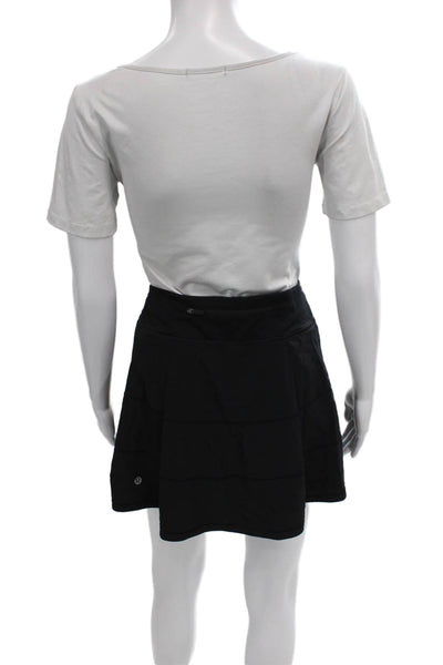 Lululemon Womens Mini Skort Black Cotton Size M