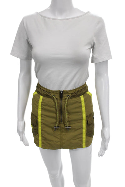 FP Movement Womens Green Cargo Mini Skirt Size S