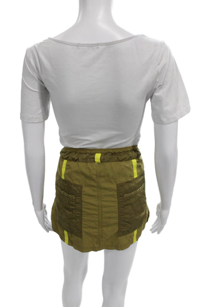 FP Movement Womens Green Cargo Mini Skirt Size S