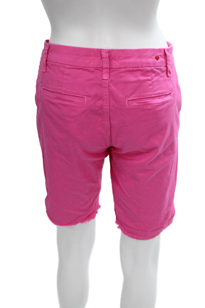 Sundry Unisex Bermuda Chino Shorts Pink Button Size 25