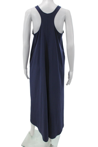 Athleta Women Tank Trapeze Dress Dark Blue Cotton Sleeveless Size XS