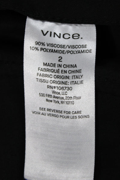 Vince Womens Cargo Wrap Midi Skirt Black Size 2