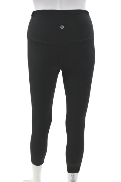 Lululemon Womens Black Capri Nylon Leggings Size 8