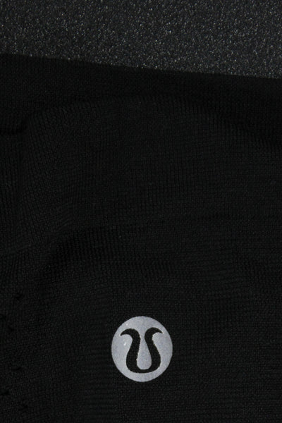 Lululemon Womens Basic Black Crew Neck Short Sleeve T-Shirt Size 10