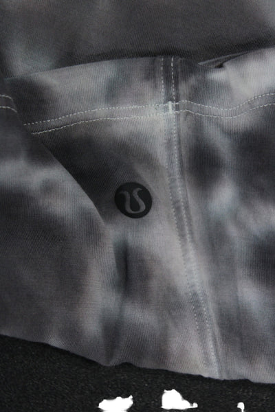 Lululemon Womens Black Basic Crew Neck Short Sleeve Cotton T-Shirt Size 8