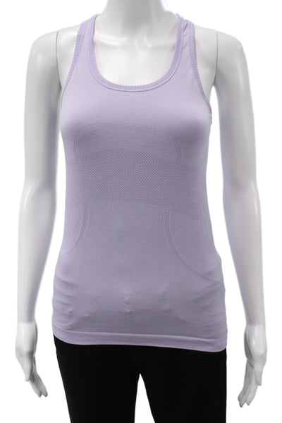 Lululemon Women Basic Sleeveless Tank Purple Nylon Round Neck Size 4