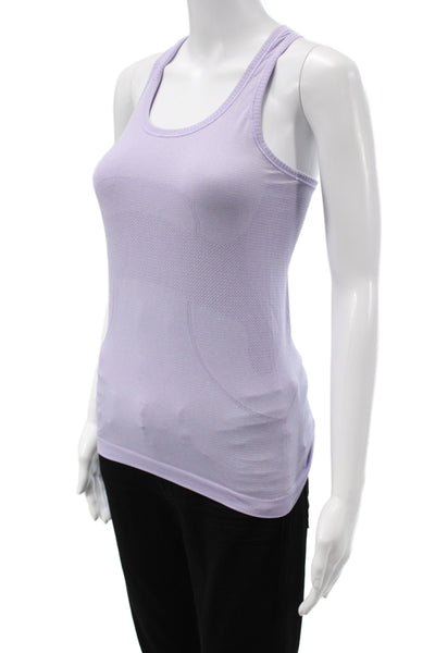 Lululemon Women Basic Sleeveless Tank Purple Nylon Round Neck Size 4