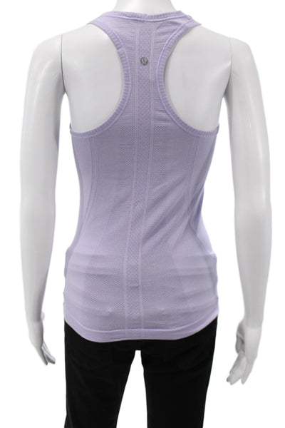 Lululemon Women Basic Sleeveless Tank Purple Nylon Round Neck Size 4