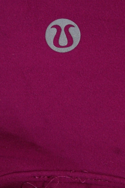 Lululemon Womens Pink Cropped Tank Cotton V-Neck Sleeveless Size 8