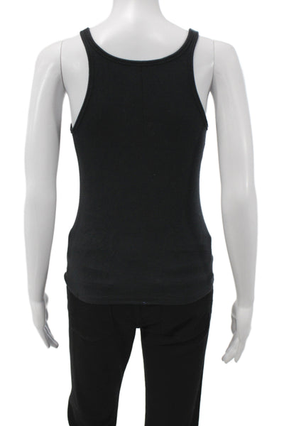 Lululemon Women Black Sleeveless Camisole Round Neck Cotton Spandex Size 4