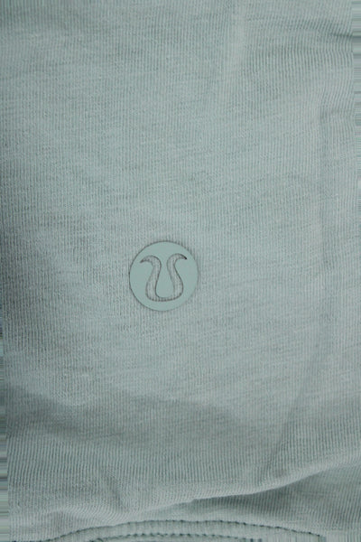 Lululemon Womens Cropped Tank Light Blue Cotton Crewneck Solid Size 6